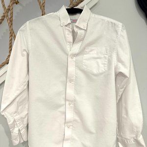 IZOD White Oxford Button Down Shirt Boys Size 14